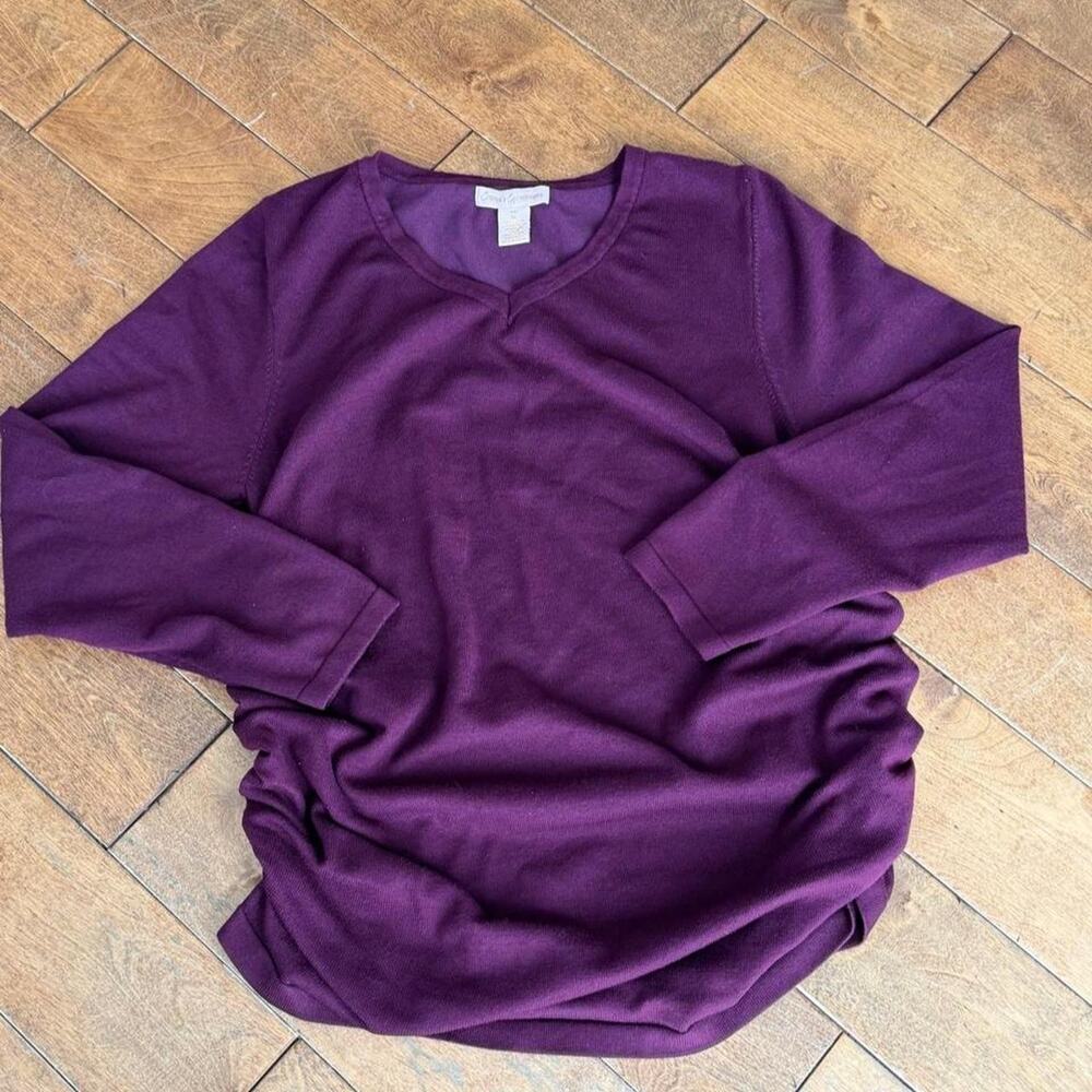 Emmas expressions maternity purple eggplant